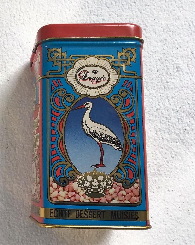 Vintage blik Dragee Echte Dessert Muisjes (klein), Ophalen of Verzenden, Gebruikt, Overige