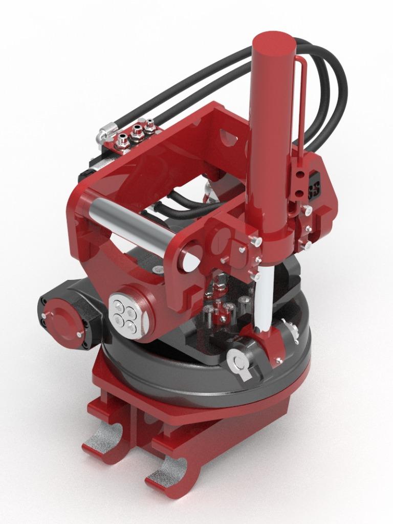 Draai- en Kantelstuk 6tn HEUSS DKS6 NIEUW!, Ophalen of Verzenden, Graafmachine