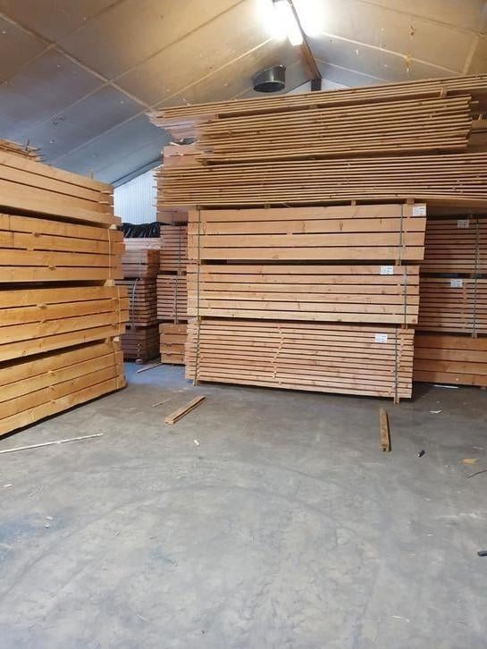 Te koop douglas balken planken dakbeschot zweeds rabat enz., Ophalen, Nieuw, 250 cm of meer, Balken
