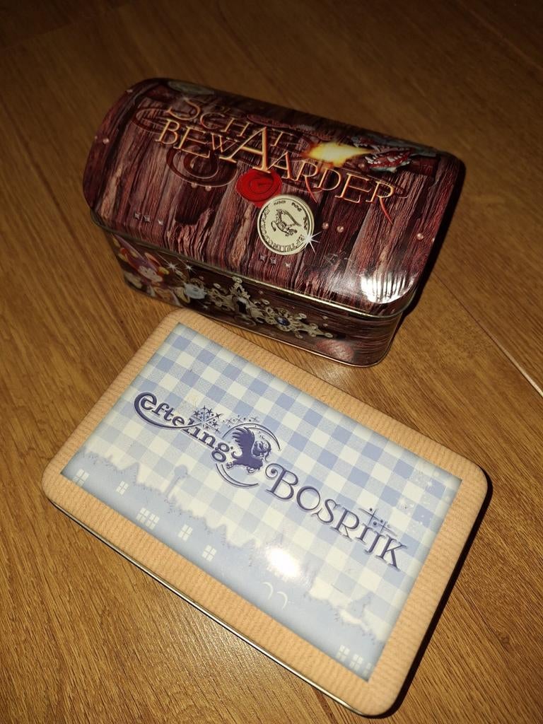 2x Efteling Blikken - Schatbewaarder & Bosrijk, Verzamelen, Efteling, Ophalen of Verzenden, Gebruiksvoorwerp