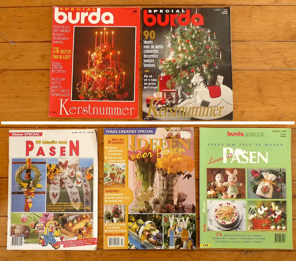 5 x knutselen voor de feestdagen - 3 x Pasen en 2 x Kerst, Verzenden, Zo goed als nieuw, Overige onderwerpen, Geschikt voor kinderen