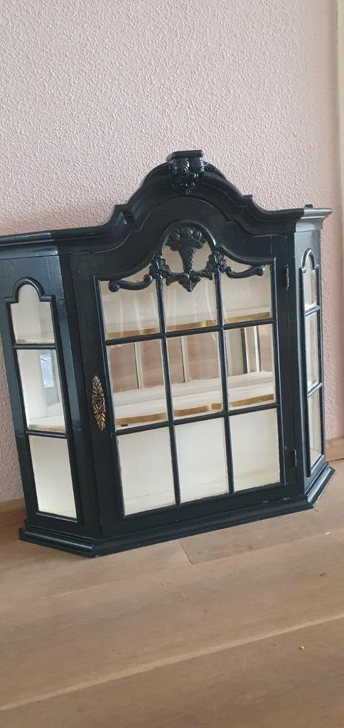 Antiek/Vintage vitrinekastje, Minder dan 50 cm, Ophalen of Verzenden, Landelijk, Minder dan 25 cm