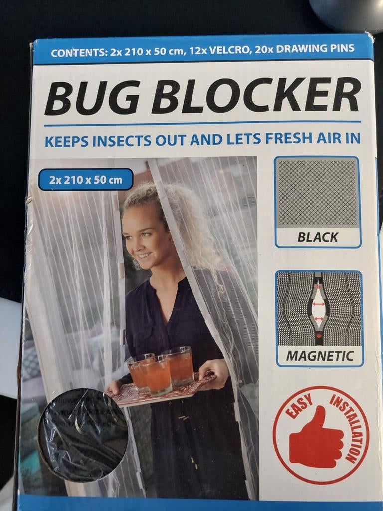 Nieuwe hor muggen - Bug Blocker, 100 tot 120 cm, Hordeur, Nieuw, Ophalen of Verzenden