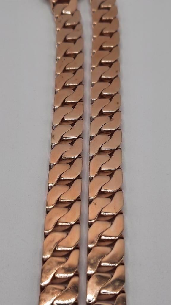 gouden coban link ketting 14kt, Www.bredajuwelier.nl, Nieuw, Ophalen of Verzenden, Www.bredajuwelier.nl