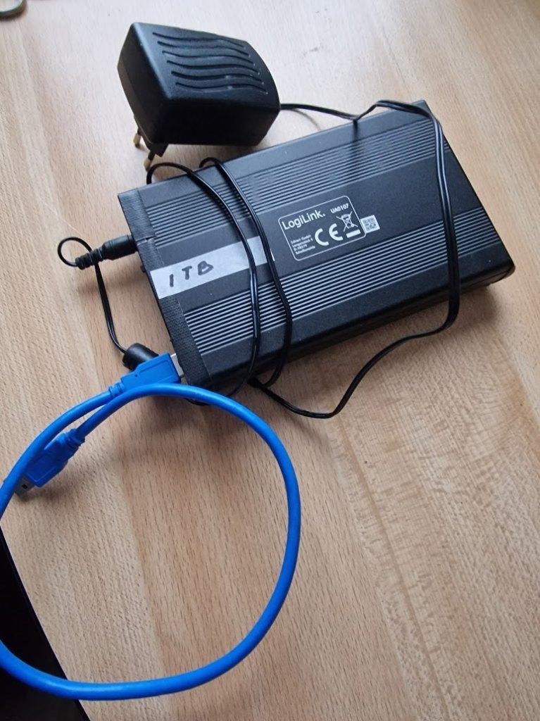 externe hardisk 1 tb, Computers en Software, Harde schijven, Ophalen, Gebruikt, Laptop, USB