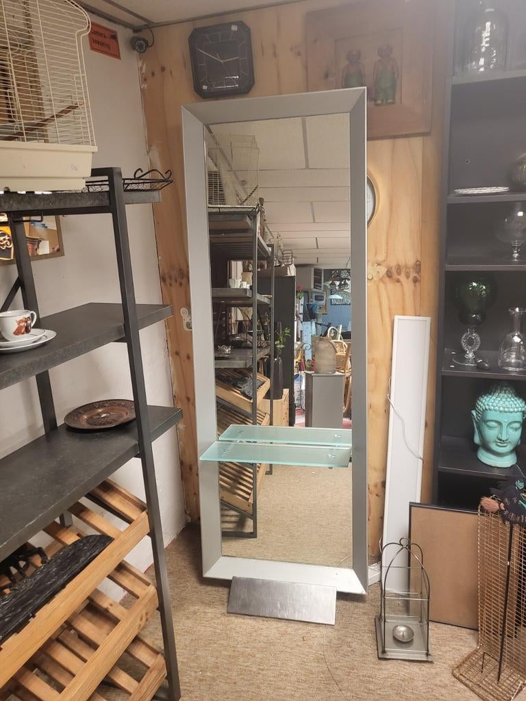 Stijlvolle Kapperspiegel, Ophalen, Zo goed als nieuw, 75 tot 100 cm, 150 tot 200 cm