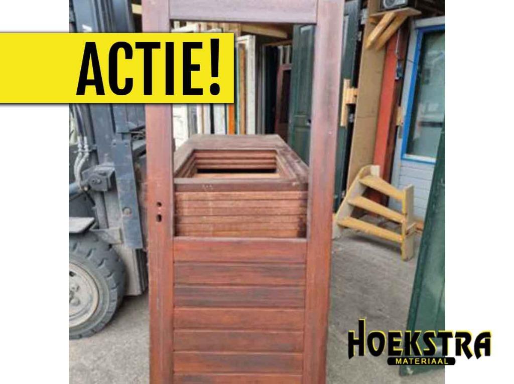 Nieuwe merbau deuren! Slecht €125,- incl. BTW OP=OP, Ophalen, Nieuw, Hout, Buitendeur