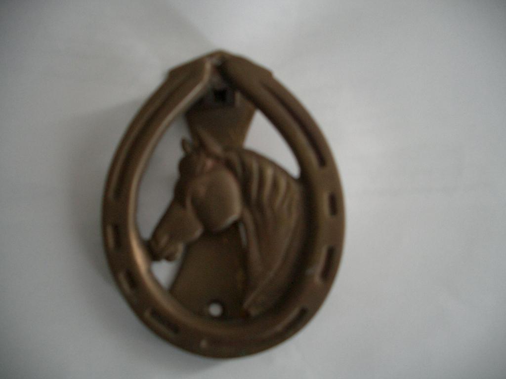 deurklopper paard brons antiek klopper deur sfeer decoratie, Antiek en Kunst, Ophalen of Verzenden, Brons