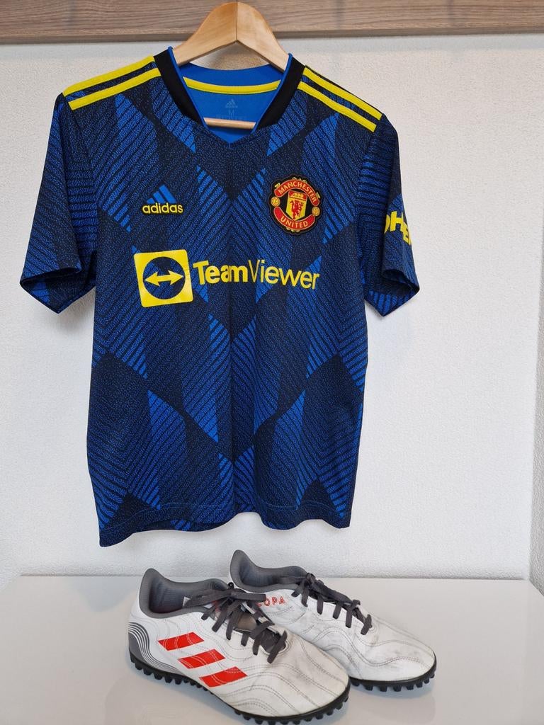 Origineel Manchester United Tenue - Maat M, Kleding | Dames, Sportkleding, Nieuw, Overige typen, Maat 38/40 (M), Blauw, Ophalen of Verzenden