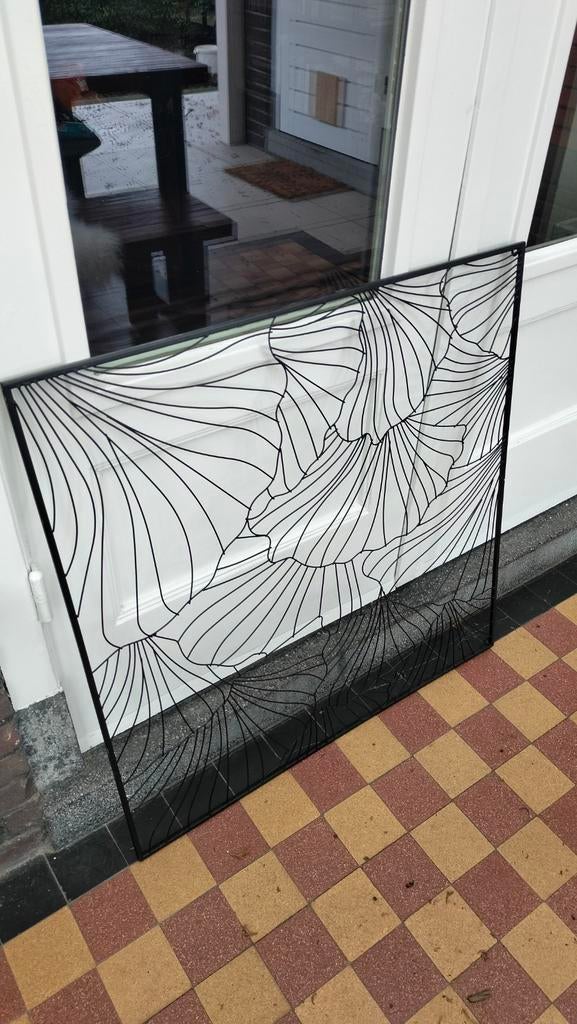 Metalen wanddecoratie 50x50, Ophalen, Gevelraam of Ruit