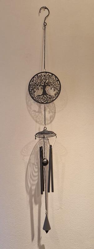 Windgong, metaal, boom, windspel, spiraal, Tuin en Terras, Tuinwanddecoratie, Ophalen of Verzenden, Nieuw