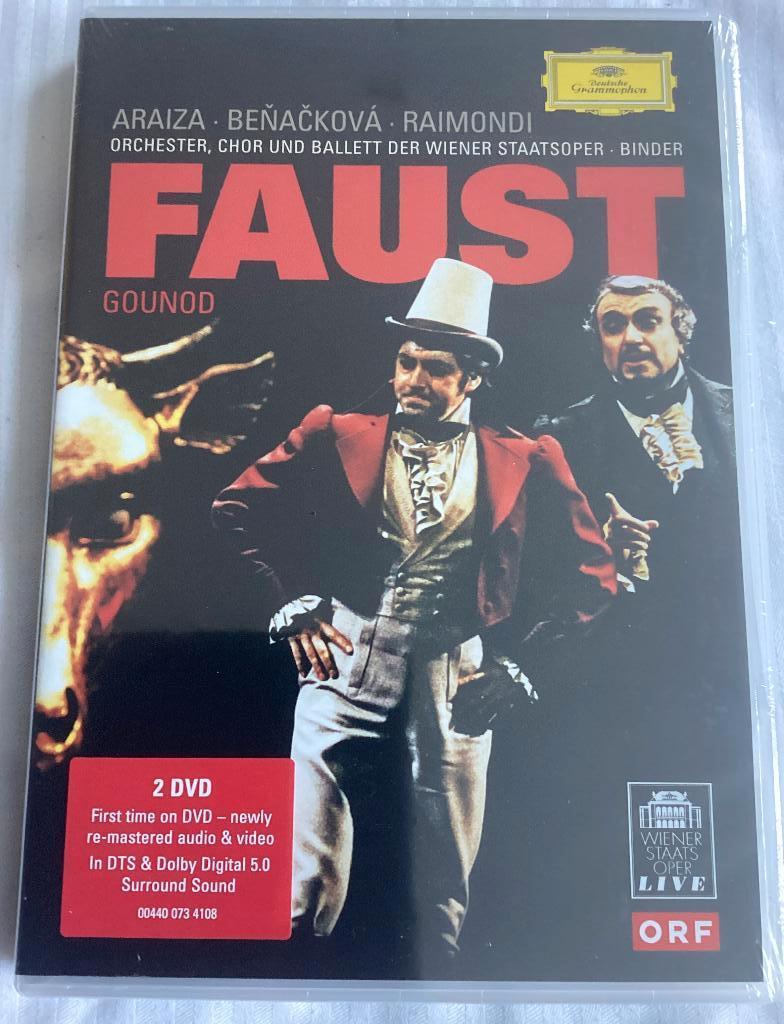 Gounod Faust Araiza, Beňačková DVD nieuw, Alle leeftijden, Ophalen of Verzenden, Nieuw in verpakking, Muziek en Concerten