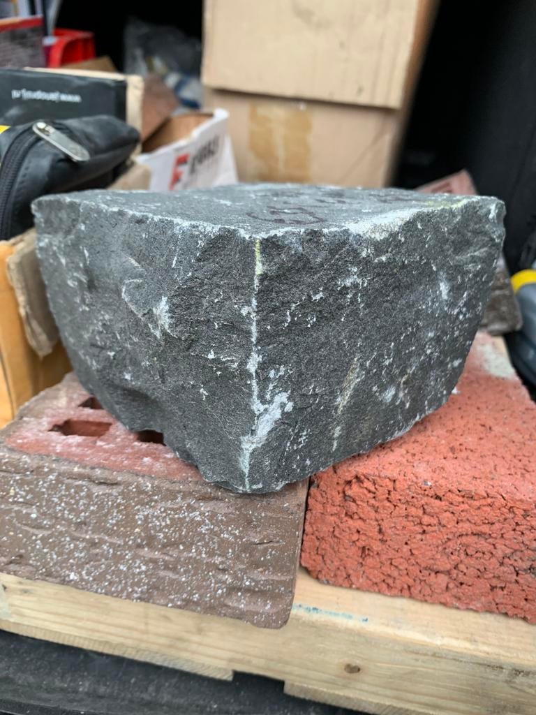 Basalt Kasseien Platines Kinderkopjes natuursteen bestrating, Nieuw, Kei, Basalt, Antraciet