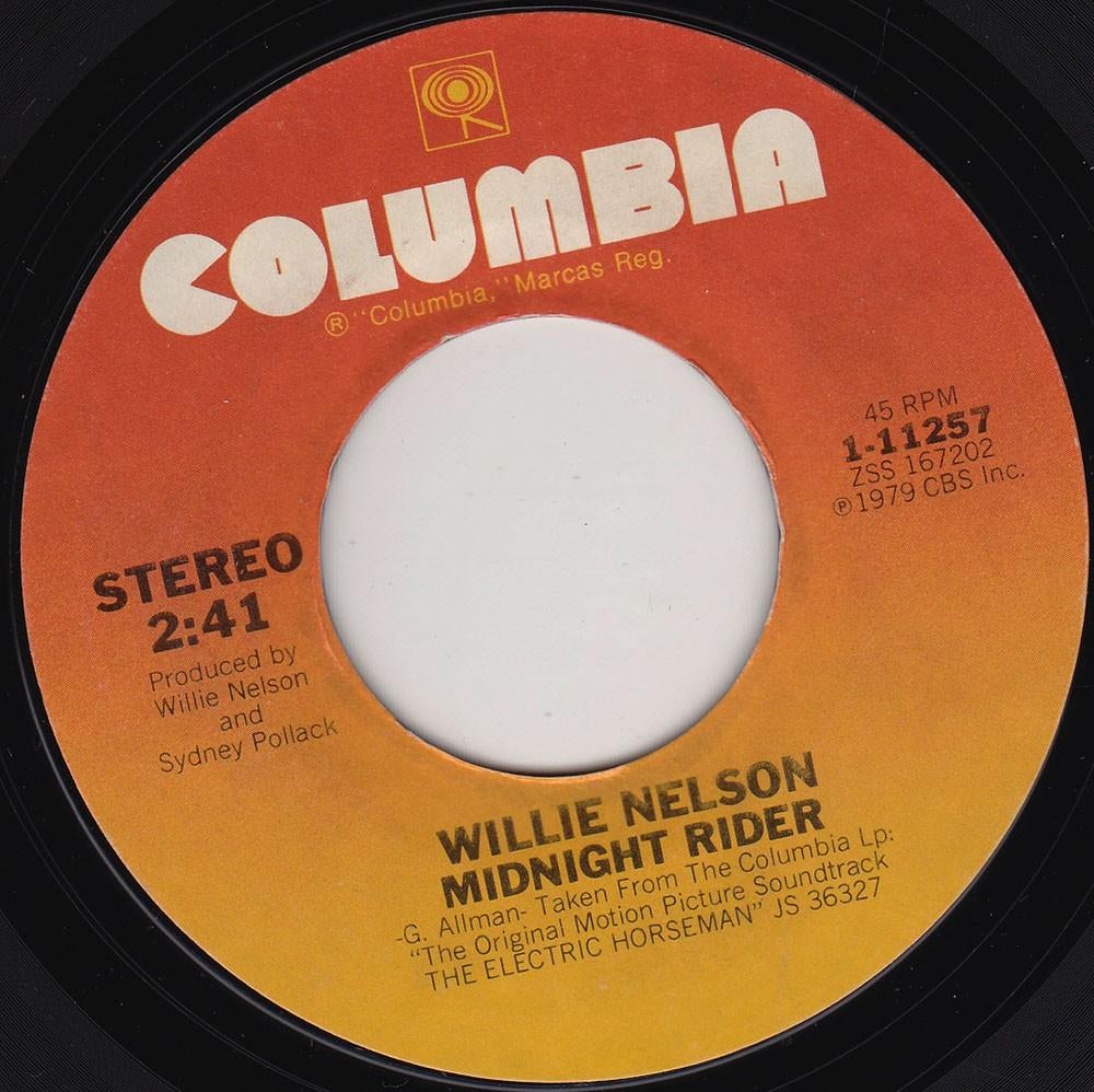Willie Nelson - Midnight Rider 7", Cd's en Dvd's, Vinyl Singles, 7 inch, Single, Ophalen of Verzenden, Zo goed als nieuw