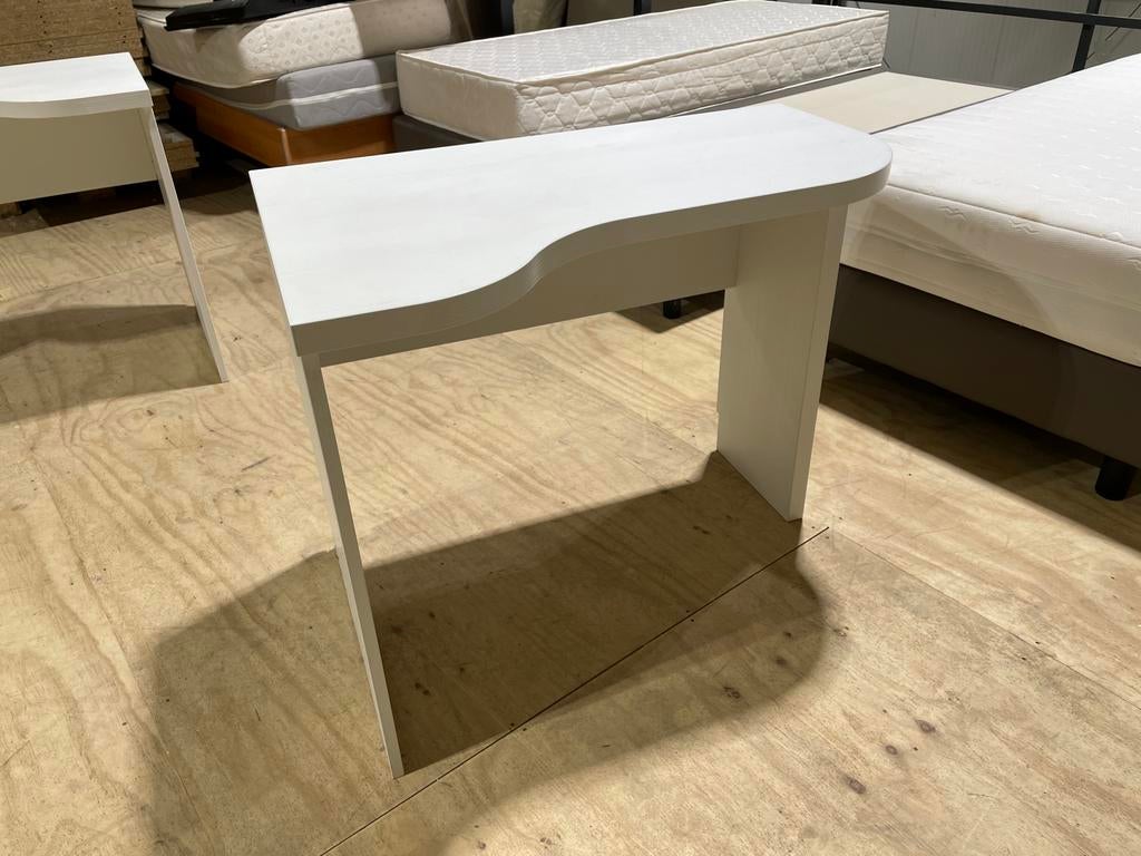 Bureau wit met rechts blad, 95x75x60 cm, Huis en Inrichting, Bureaus, Ophalen of Verzenden, Gebruikt