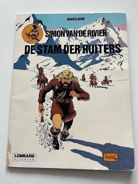 Simon van de Rivier - De stam der ruiters - Vintage, Boeken, Eén stripboek, Ophalen of Verzenden, Gelezen, Auclair