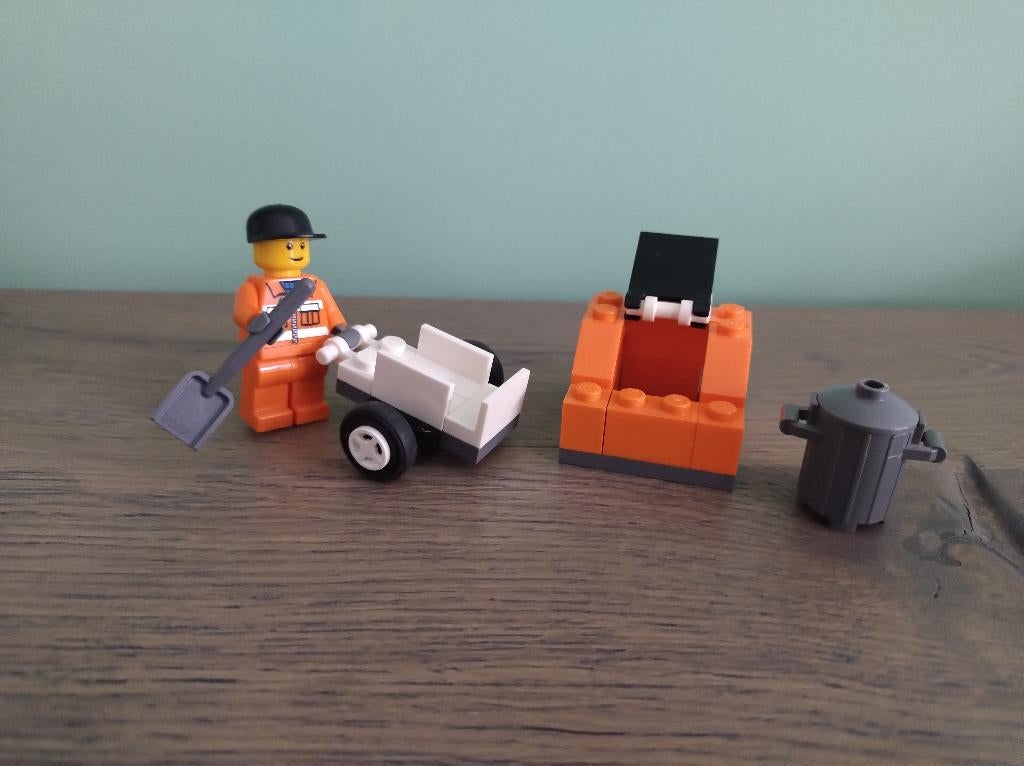 Lego City 5611 vuilnisman, Ophalen of Verzenden, Zo goed als nieuw, Complete set, Lego
