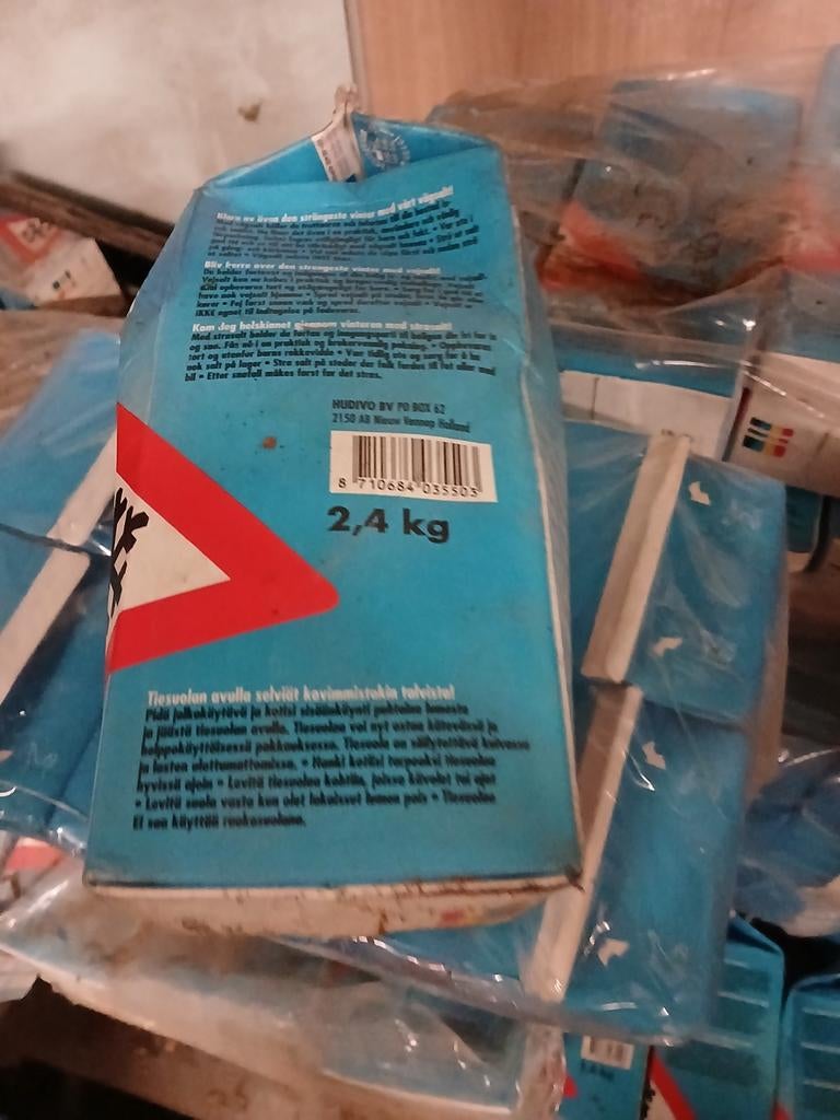 Strooi zout, Ophalen