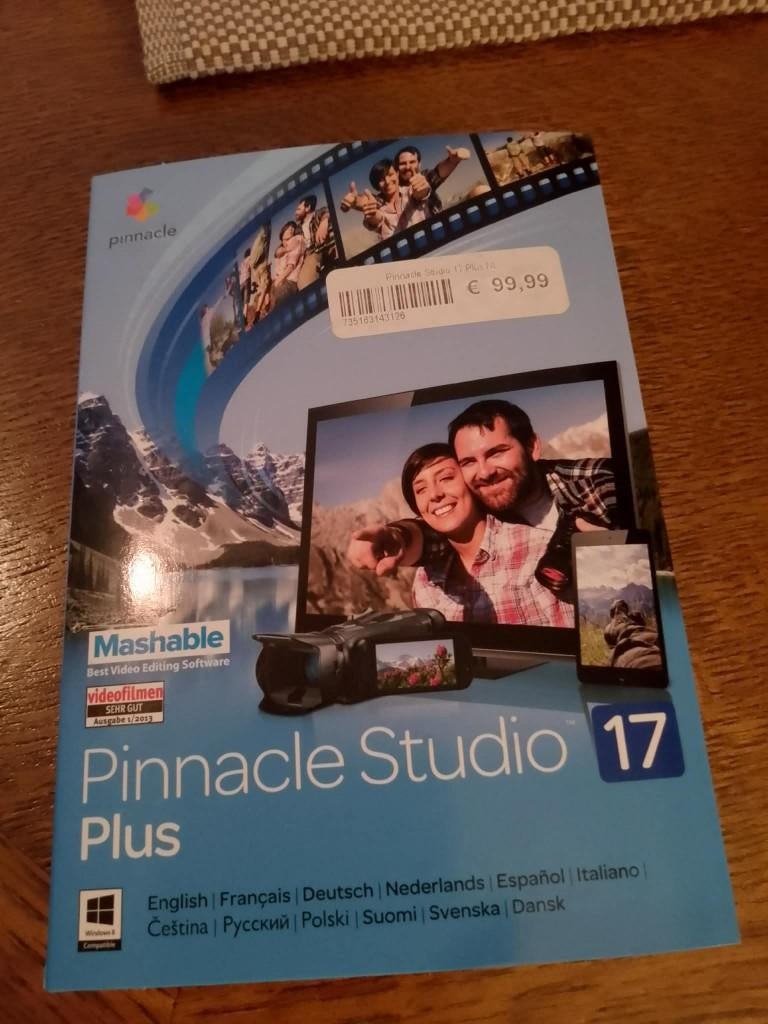 Pinnacle Studio 17 Plus videobewerkingsprogramma, Computers en Software, Ontwerp- en Bewerkingssoftware, Ophalen of Verzenden