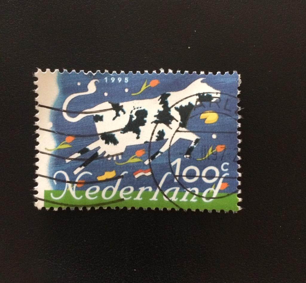 Postzegel Nederland 100cent koe 1995, Postzegels en Munten, Postzegels | Nederland, Verzenden, Na 1940, Gestempeld