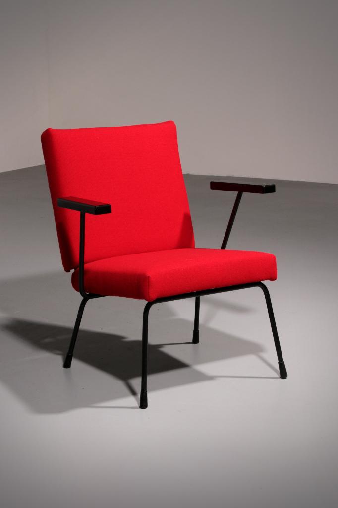Wim Rietveld Armchair by Gispen Model 415, Minder dan 50 cm, Dutch DDesign, Minder dan 75 cm, Overige materialen