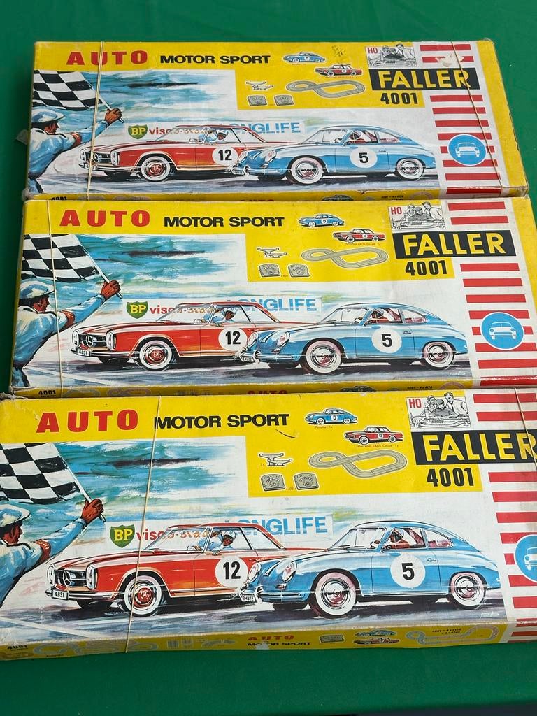 Faller AMS 3x set 4001 brede versie racebaan onderdelen, Overige merken, Gebruikt, Onderdelen, Ophalen of Verzenden