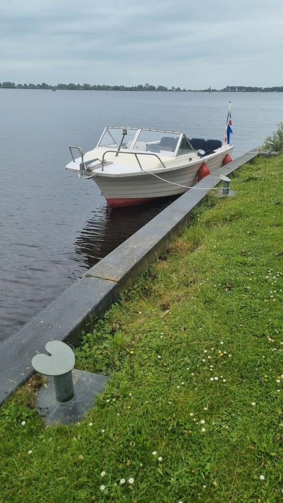 Vis/toerboot met trailer, Ophalen, Gebruikt, Tot 10 pk, 3 tot 6 meter