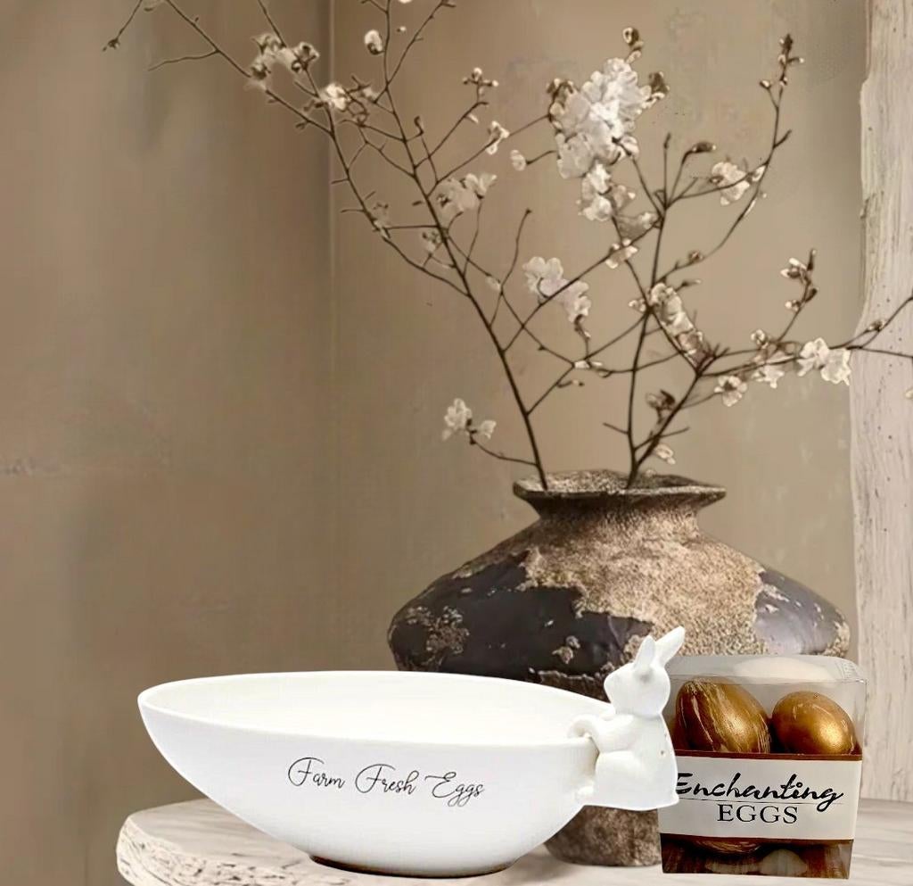 Rivièra maison egg's & egg bowl with salt shaker, Ophalen of Verzenden