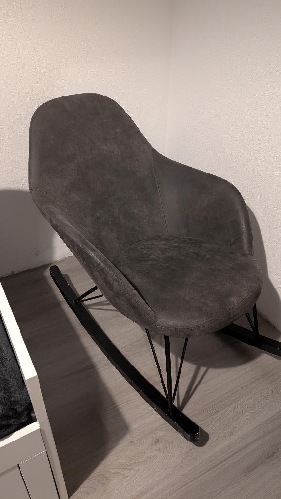 fauteuil , schommelstoel, Gebruikt, 75 tot 100 cm, Ophalen of Verzenden, Stof