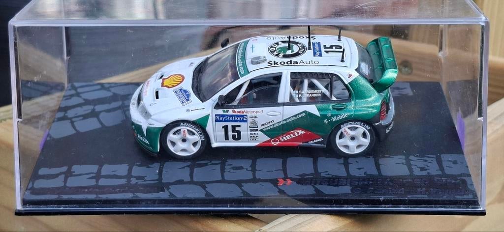 Skoda Fabia WRC Rally modelauto, Ophalen of Verzenden, Auto, Overige merken