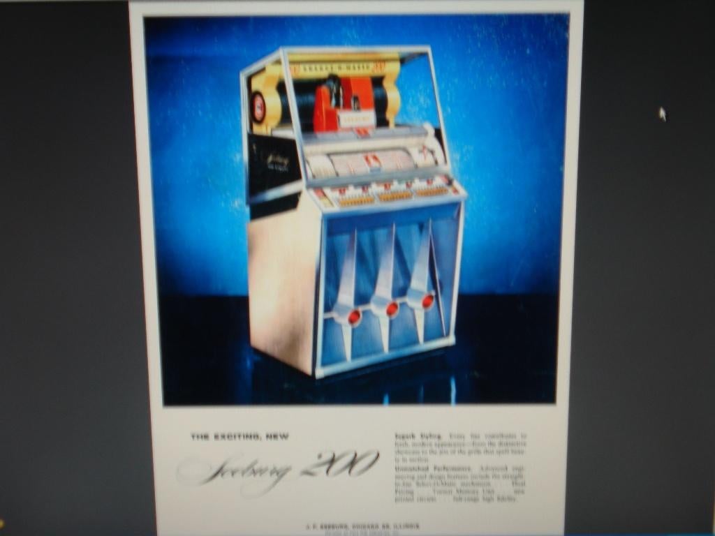 Jukebox Seeburg Manual  KD200 KS200 S100 HF100R, Ophalen of Verzenden, Nieuw, 1950 tot 1960, Seeburg