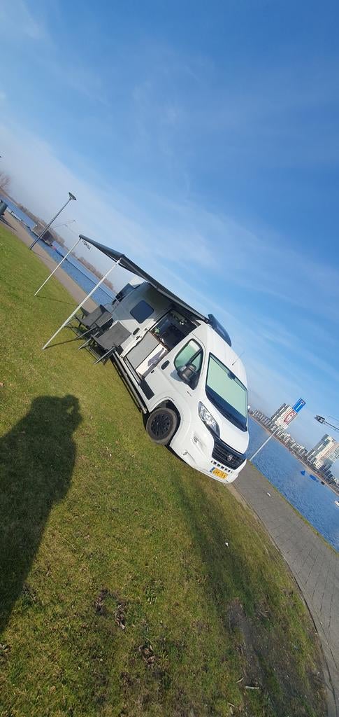 Buscamper fiat ducato 2.3 multijet l3h2 2019 165,000km, Achteruitrijcamera, Tot en met 3, Particulier, 5 tot 6 meter