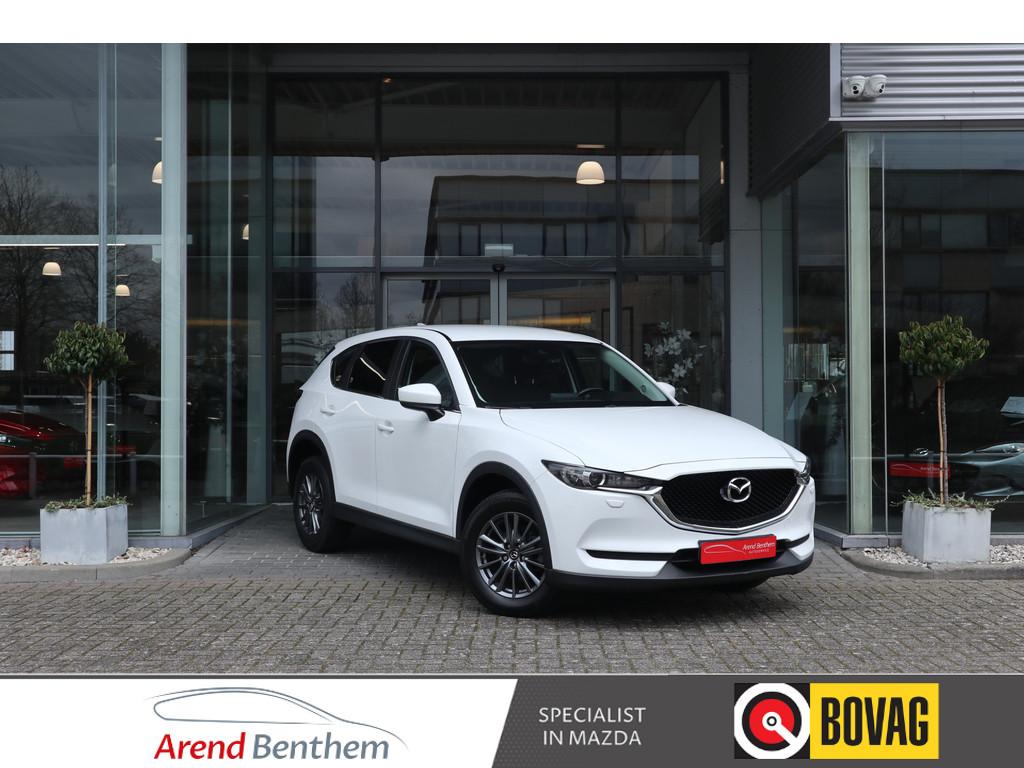 Mazda CX-5 2.0 SkyActiv-G 165 Skylease Trekhaak / Navi / Cli, Voorwielaandrijving, Stof, 4 cilinders, Wit