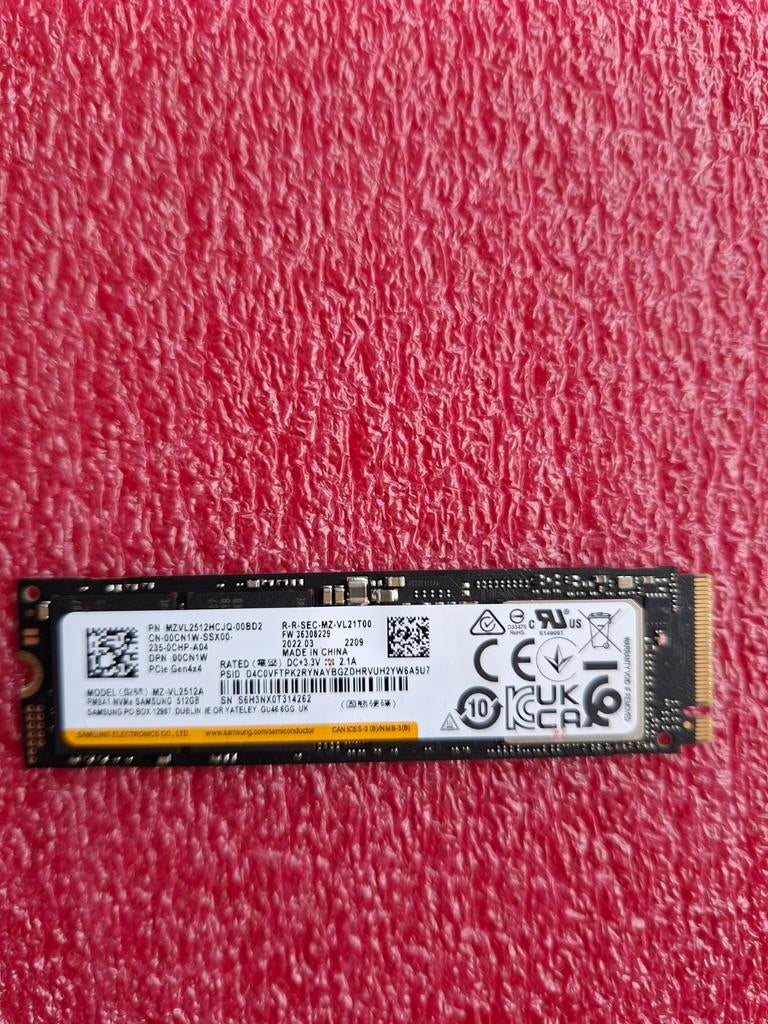 512Gb Samsung 4x4 nvme m2 ssd harde schijf, Computers en Software, Harde schijven, Intern, 512Gb, SSD, Ophalen of Verzenden