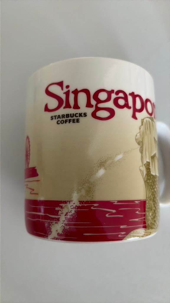 Starbucks collector serie Singapore, Ophalen of Verzenden, Zo goed als nieuw, Overige stijlen, Kop(pen) en/of Schotel(s)