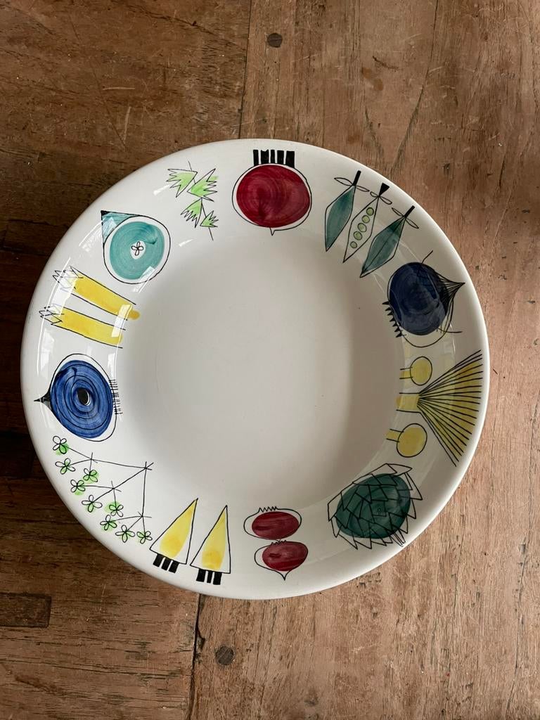 Vintage (oven)schaal Picknick nr 19  Rörstrand, Huis en Inrichting, Keuken | Servies, Ophalen of Verzenden, Gebruikt, Overige stijlen