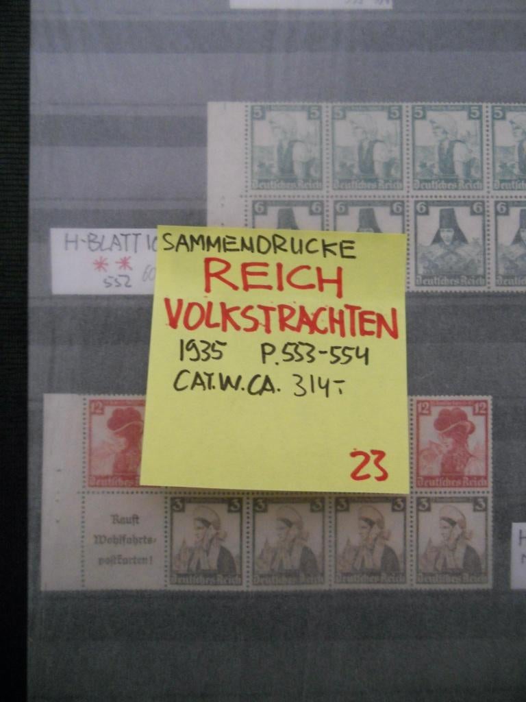 23 REICH DUITSLAND VOLKSTRACHTEN, Ophalen of Verzenden, Buitenland