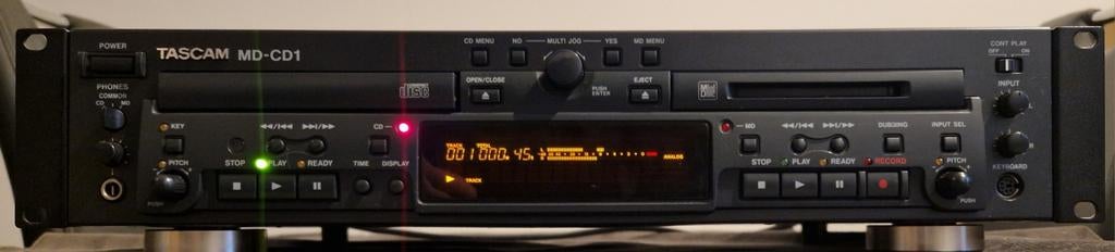 TASCAM MD-CD1 CD,-R,-RW Player-MD Recorder (+ XLR in/out), Ophalen of Verzenden