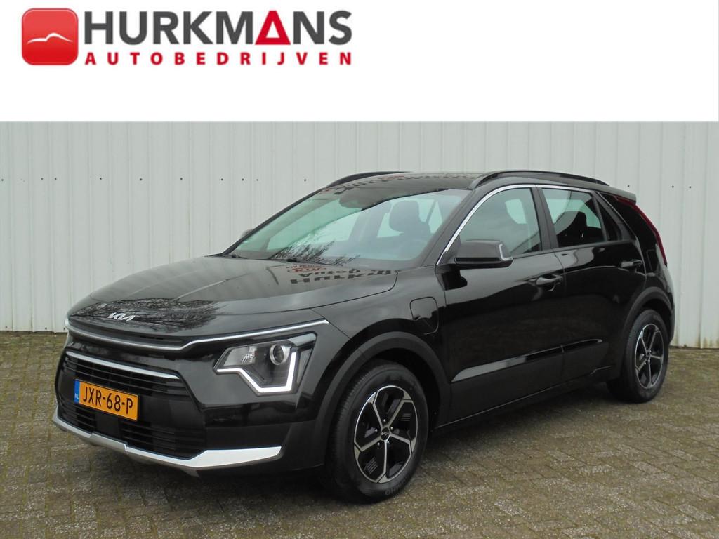 Kia Niro 1.6 GDi PLUGIN HYBRIDE AUTOMAAT TREKHAAK, Automaat, Gebruikt, Leder en Stof, Zwart