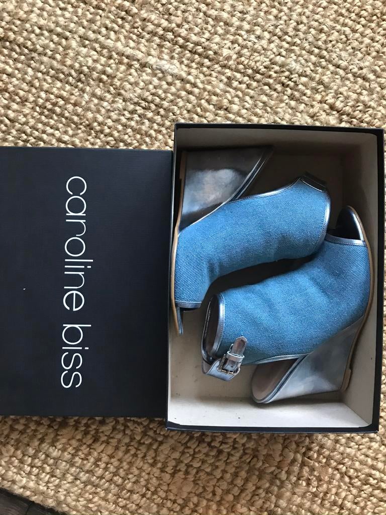 Caroline Biss pump laarsjes maat 37, Ophalen of Verzenden, Zo goed als nieuw, Zwart