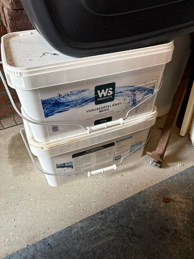 2x WS Voegmortel Easy Beige 15kg - Waterdoorlatend, Ophalen of Verzenden, Nieuw, Voegzand