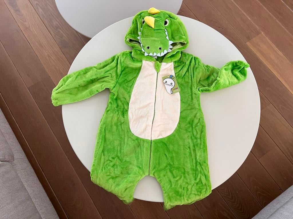 Dino onesie verkleedkleding pak maat 98, Ophalen of Verzenden, Nieuw, 104 of kleiner, Jongen