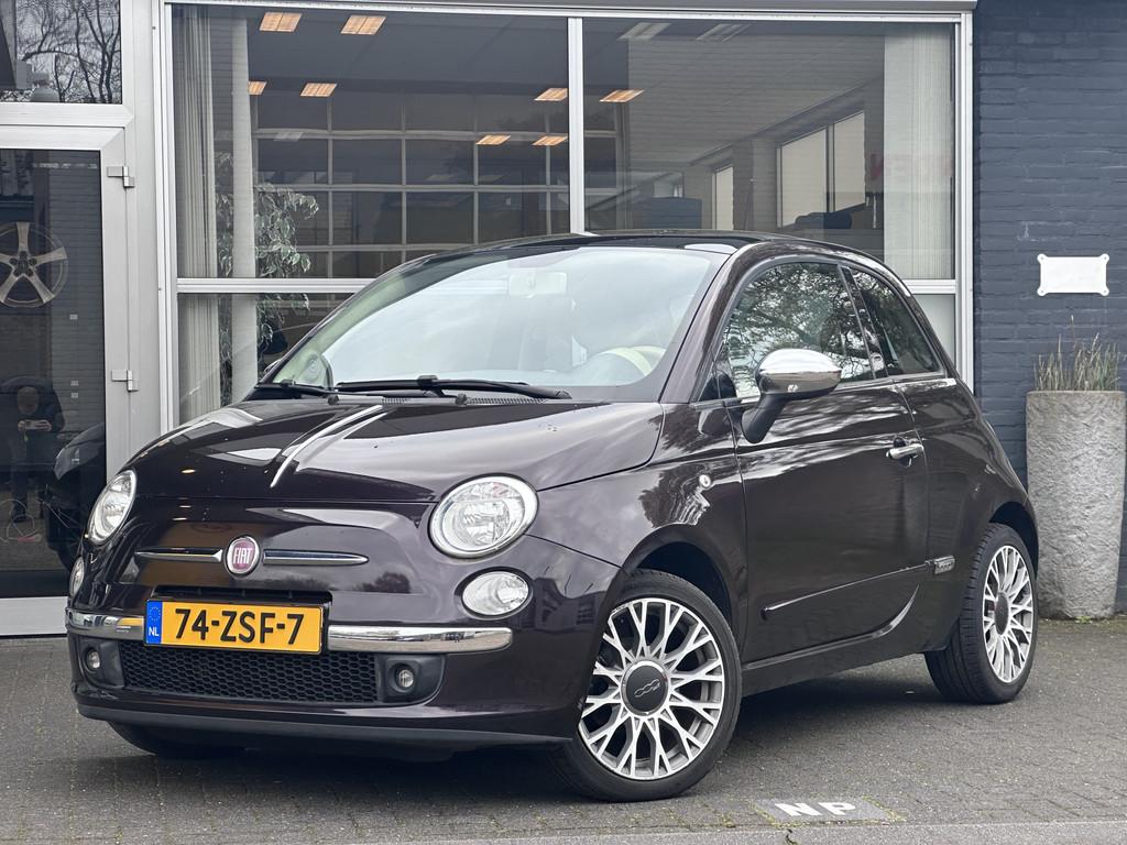 Fiat 500 1.2 Lounge AIRCO / ELEKT RAMEN / PANO (bj 2012), Euro 5, Stof, Gebruikt, 1242 cc