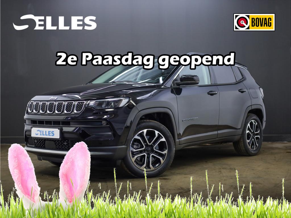 Jeep Compass 4xe 190 Plug-in Hybrid Electric Limited | Camer, Auto's, Jeep, Automaat, Leder en Stof, Zwart, Compass