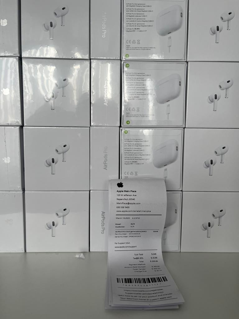Apple airpods pro 2 sealed met de bon, Ophalen, Nieuw, In oorschelp (earbud), Bluetooth