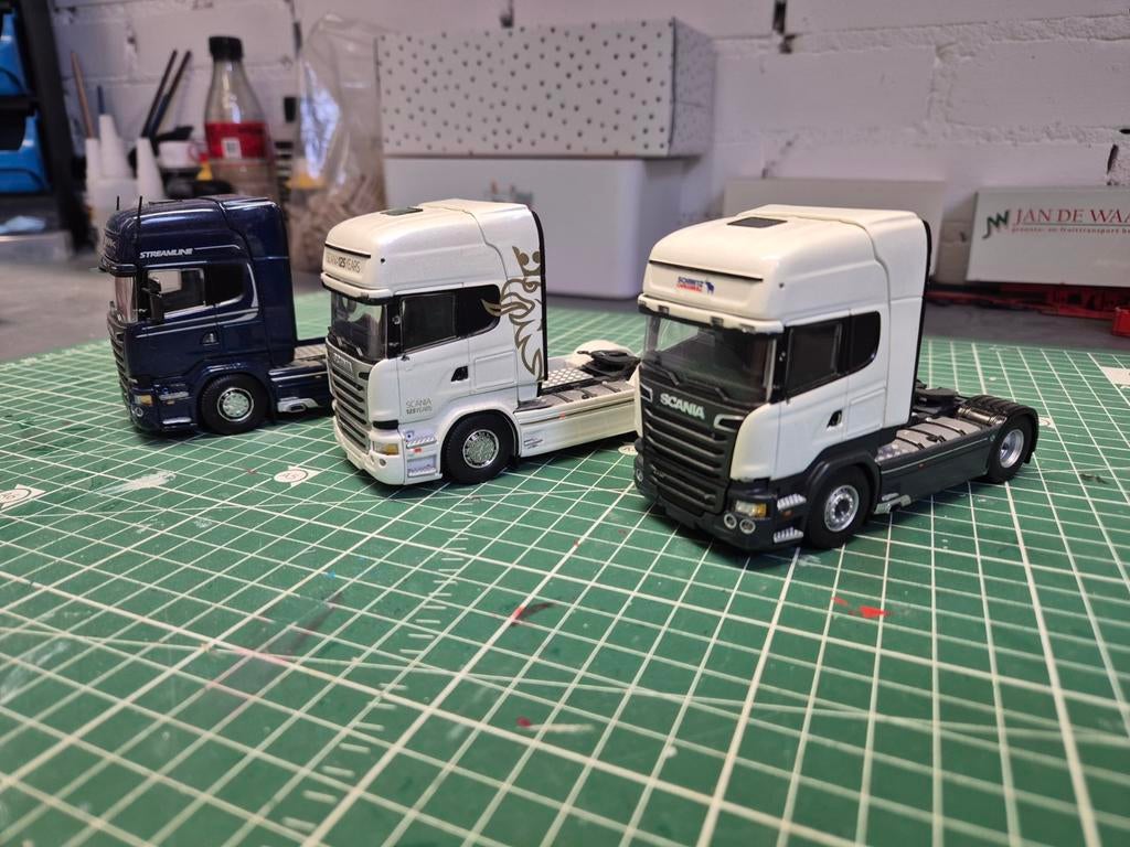 3x Scania Tekno 1:50, Ophalen of Verzenden