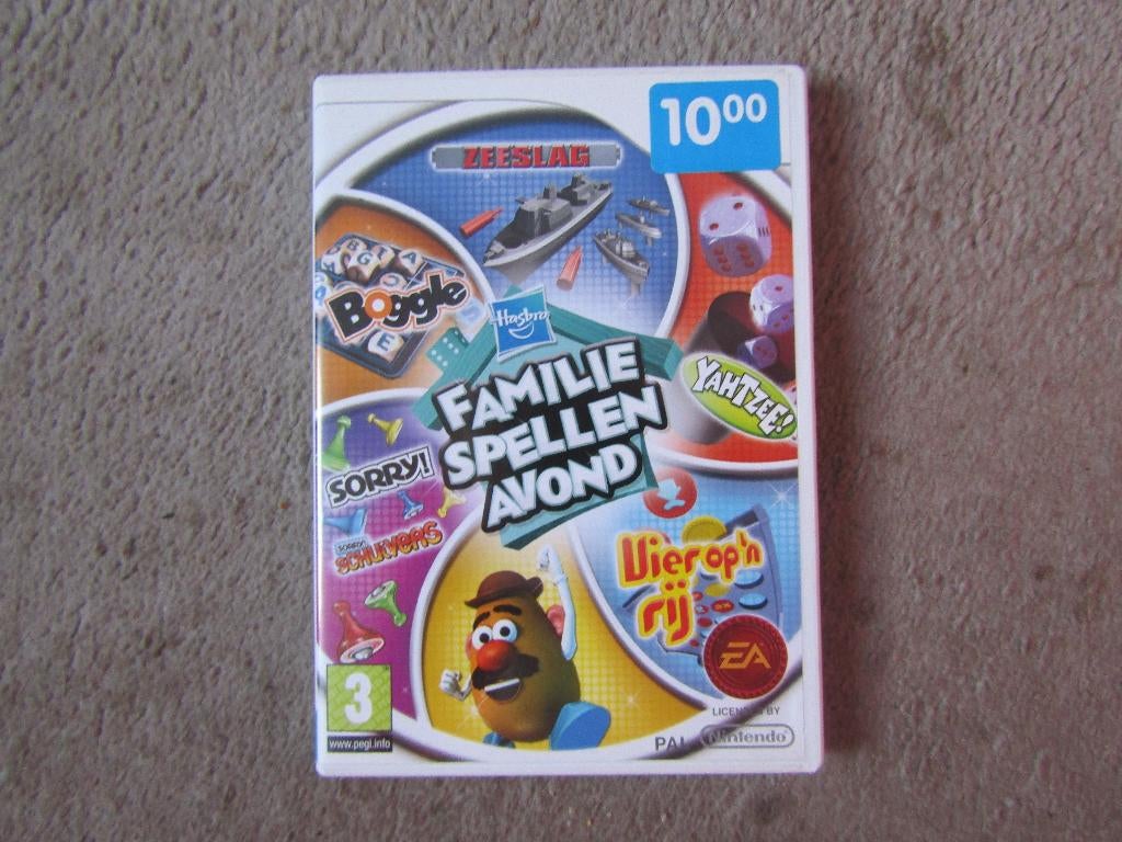 Wii spel: Familie spellen avond, Puzzel en Educatief, Gebruikt, 2 spelers, Ophalen of Verzenden