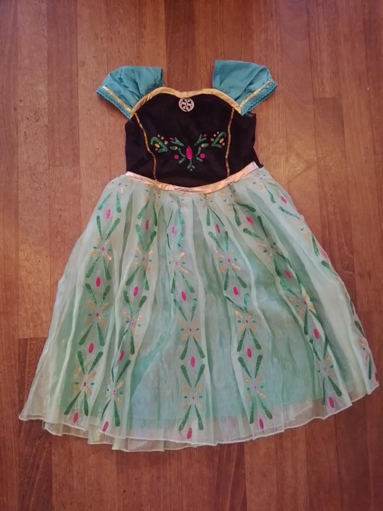 Disney Frozen Anna prinsessen jurk maat 140, Ophalen of Verzenden, Gebruikt, 134 t/m 140, Meisje
