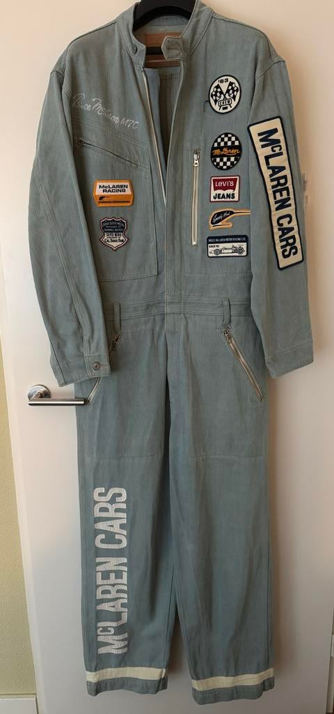 Levi's x McLaren Racing Jumpsuit - maat L, Ophalen of Verzenden, Zo goed als nieuw, Blauw, W32 (confectie 46) of kleiner