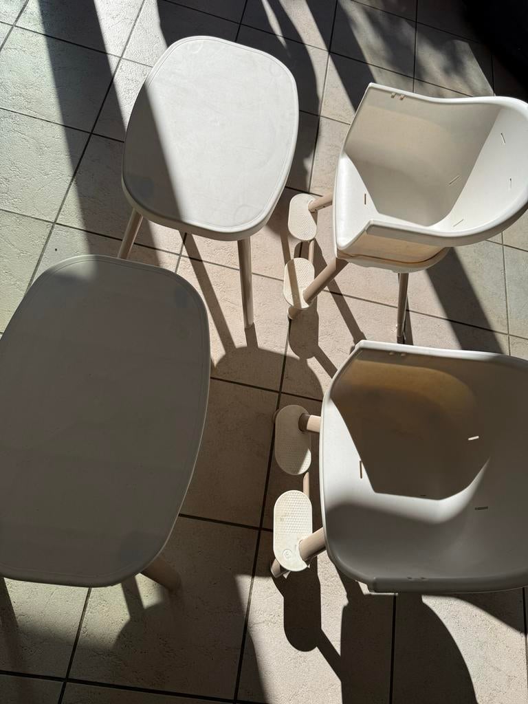 Stokke kinderstoel met riempjes, Ophalen of Verzenden, Gebruikt, Meegroeistoel, Gordel(s)